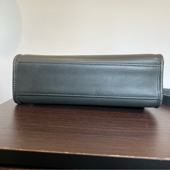 Vintage coach 9870 court bag forest green made in USA - Picture 6 of 15